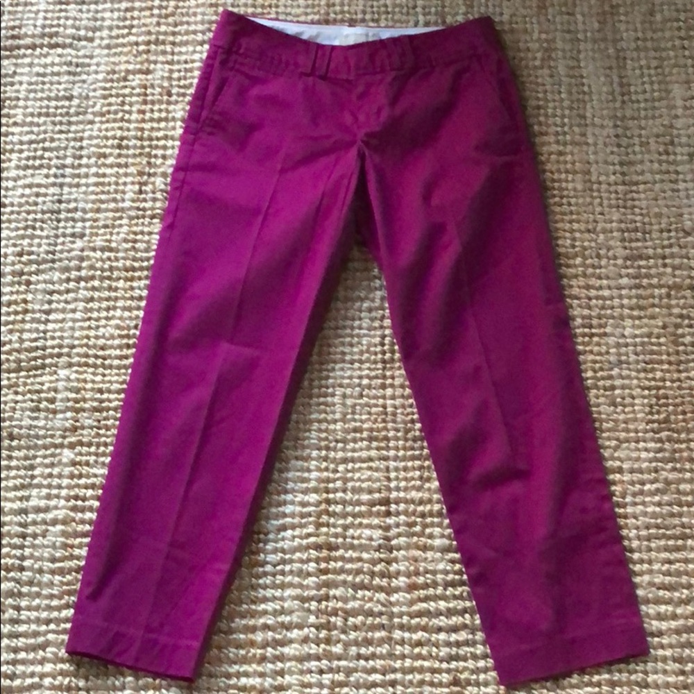 Banana Republic Ryan Dress Ankle Pants Magenta 2